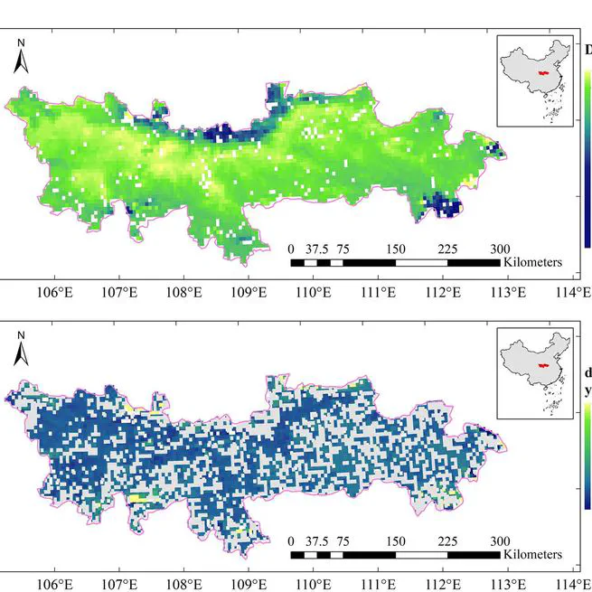 Diagnose the dominant climate factors and periods of spring phenology in Qinling Mountains, China