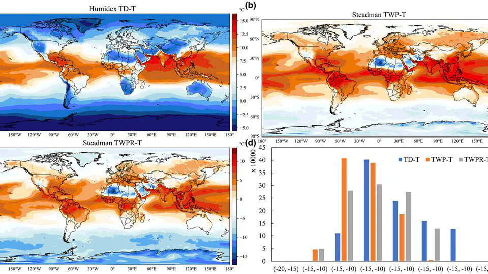 Global near real-time daily apparent temperature and heat wave dataset